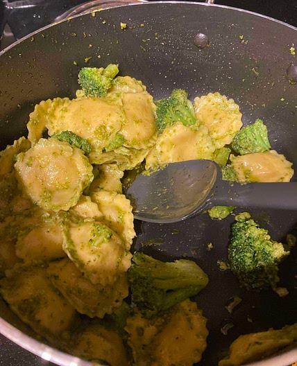 Pesto Broccoli Ravioli 