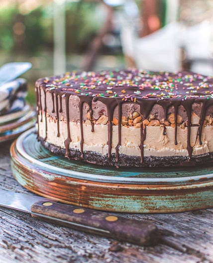 Vegan Ice Cream Cake {Dairy-Free}