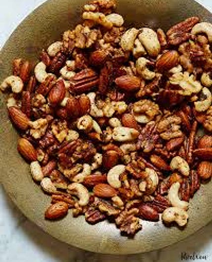 Mixed nuts 0.25  215 calories