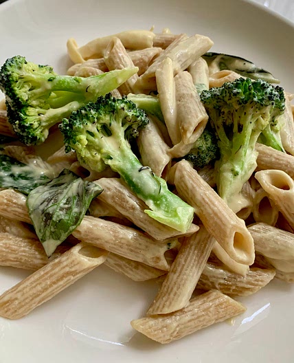 WFPB Broccoli Alfredo 