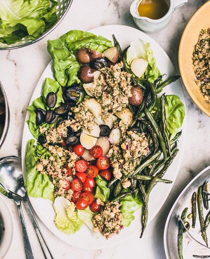 Vegan Chickpea Nicoise Salad