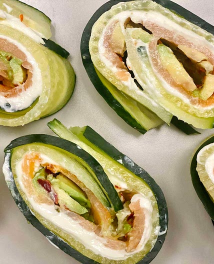 Cucumber Salmon Rolls