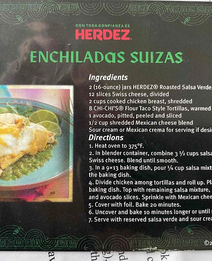 Enchiladas Suizas