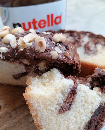 Nutella spread loaf cake!
