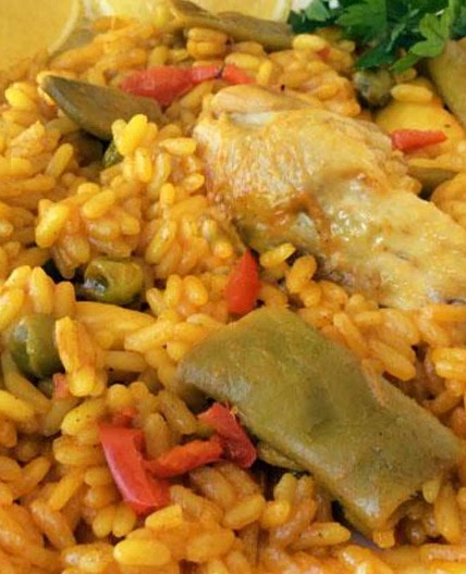 Arroz con pollo y verduras