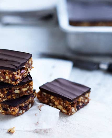 Caramel almond cashew slice (Post-natal)