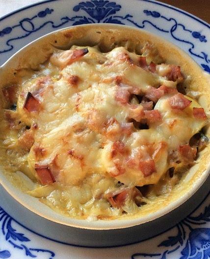 Jacques Pepin~ Egg and Swiss Chard Gratin