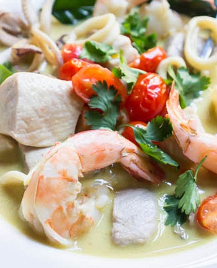 Galangal and Coconut Seafood Stew
