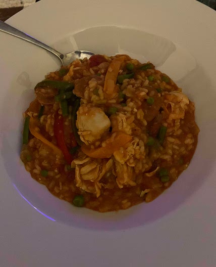 Chicken and chorizo paella 