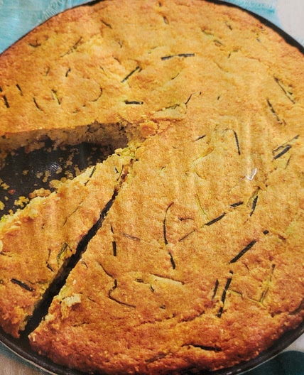 Derek's Skillet Zucchini Cornbread