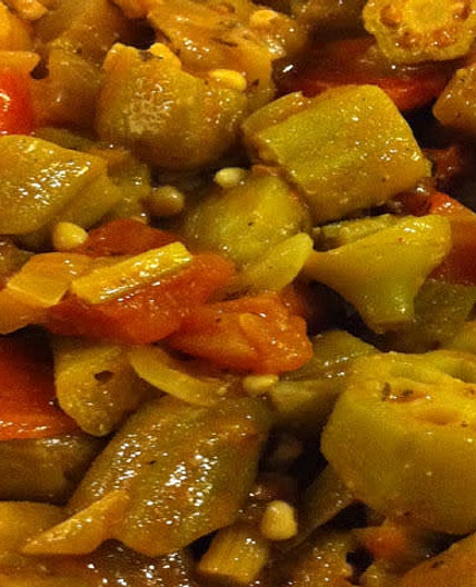 Okra and Tomatoes 
