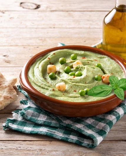 Basil Green Pea Hummus