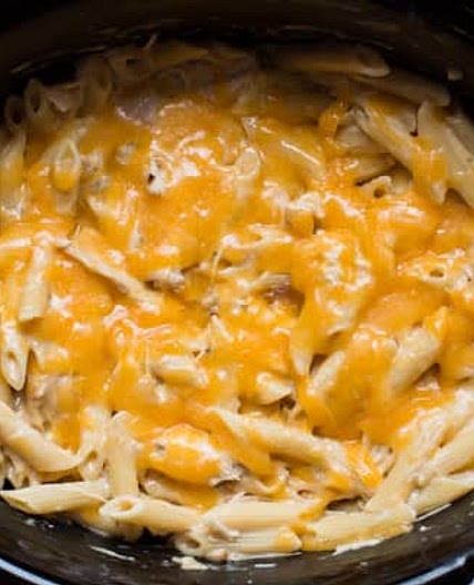 Slow Cooker Cheesy Chicken Penne