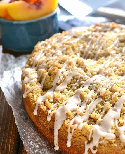 Peach Cobbler Coffee Cake