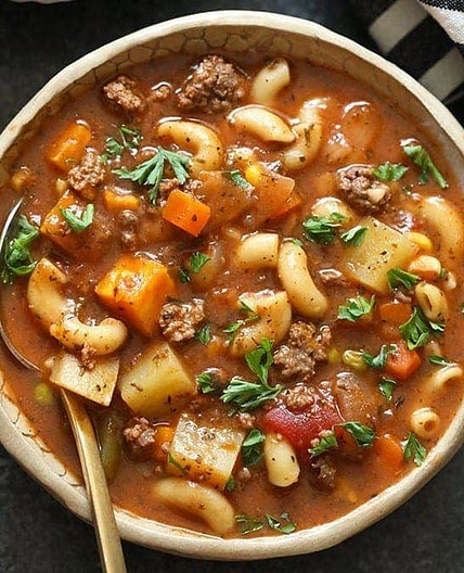 Instant Pot Hamburger Soup