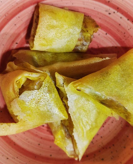 Nems poulet carottes curry