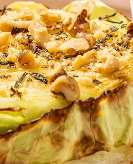 Garlic-and-Herb Roasted Cabbage Steaks