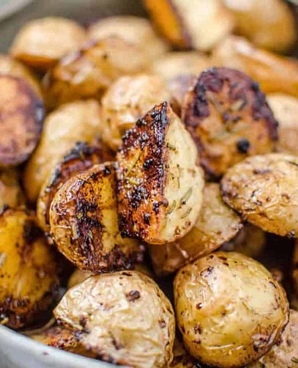 Crispy Oven Rosemary Balsamic Potatoes