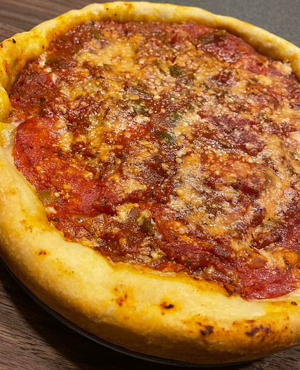 Homemade Chicago Deep Dish Pizza