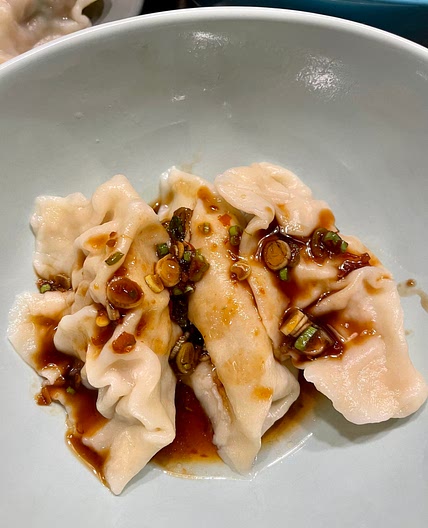 Shrimp & pork ginger dumplings 🥟