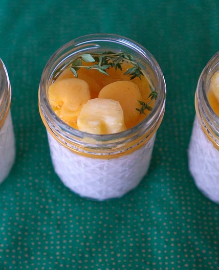 Mango-Thyme Panna Cotta Recipe