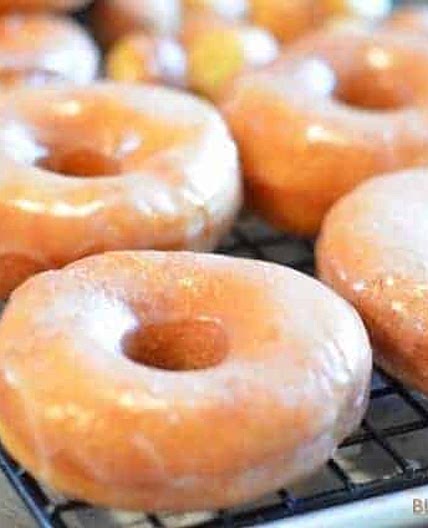 Homemade Glazed Yeast Donuts