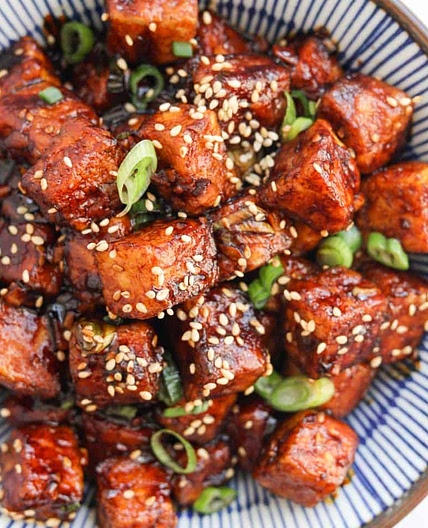 Asian Crispy Soy Garlic Tofu