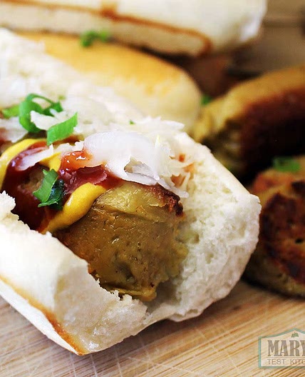 Smoky BBQ Vegetarian Hot Dogs