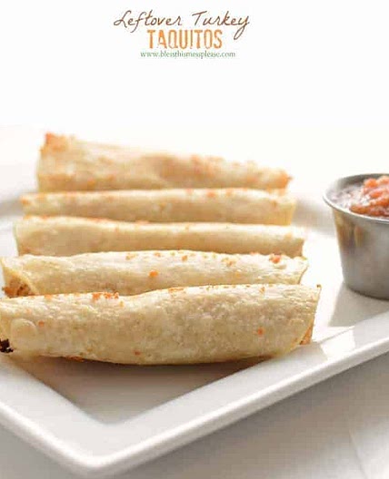 Leftover Turkey Taquitos