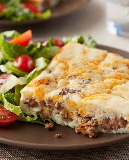 Impossibly Easy Cheeseburger Bake (Cooking for 2)