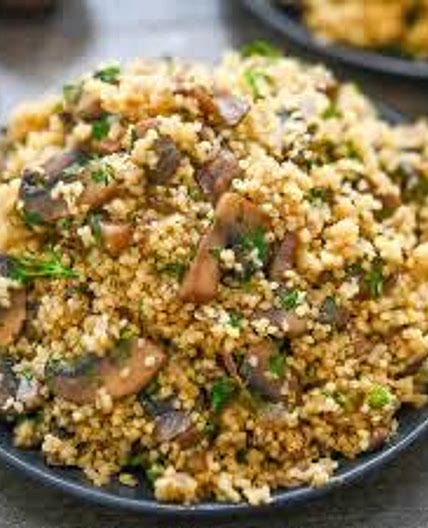 Garlic Mushroom Couscous
