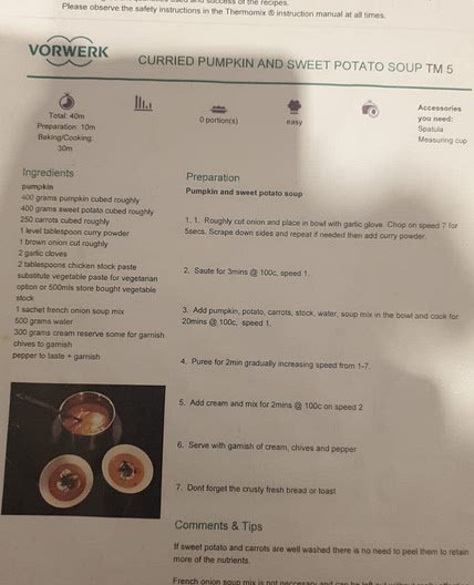 Curried Pumpkin & Sweet Potato Soup