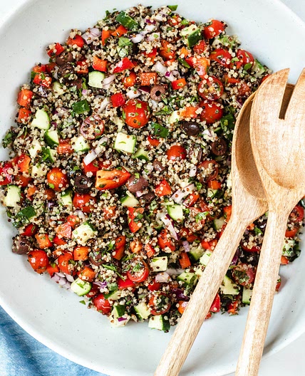 Mediterranean Quinoa Salad (Vegan, Gluten Free)