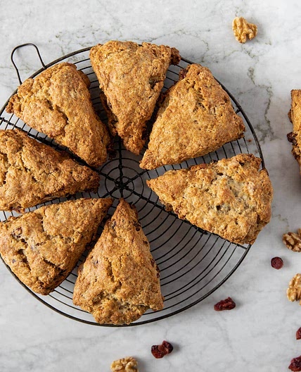 Walnut Cranberry Scones