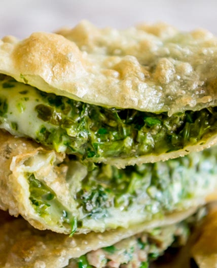 Chebureki | Deep-Fried Pies with Greens and Cheese