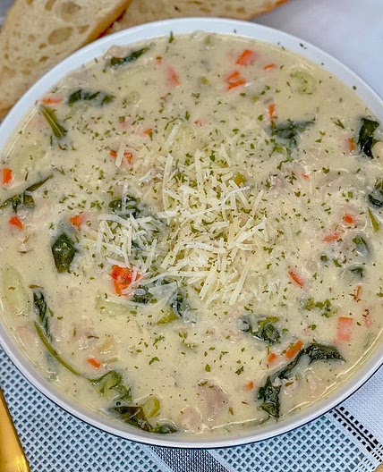 Chicken gnocchi soup