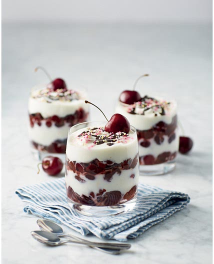 Dark Cherry Quark Sundae