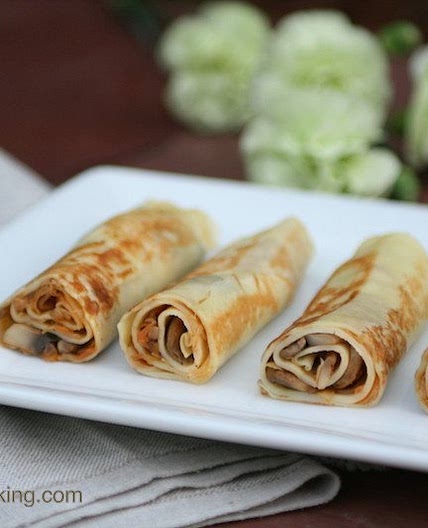 Stuffed Cabbage and Mushroom Crepes