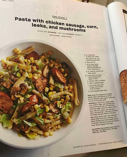 Pasta with Sausage and Veggies