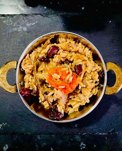 Caribbean rice & beans 
