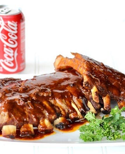 Easy Crockpot BBQ Coca Cola Ribs