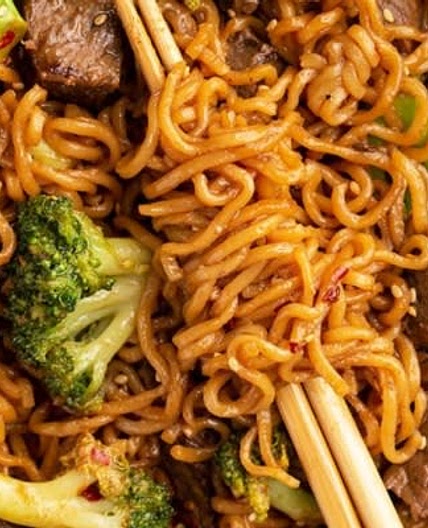 Beef and Broccoli Ramen Stir Fry