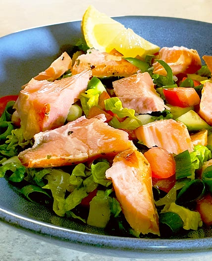 Hot-smoked Salmon Salad