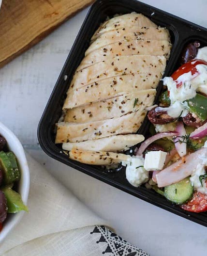 Greek Salad Bowl with Chicken