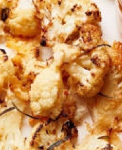 Crispy cauliflower and parmesan snack bites