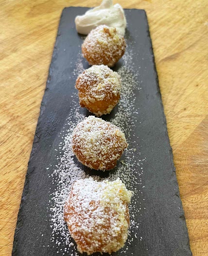 Donut Holes with Orange Infused Sugar