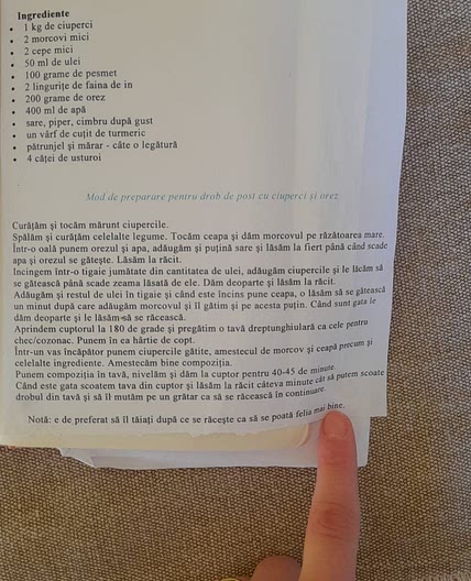 Drob de ciuperci 