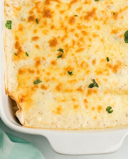 Easy Sour Cream Chicken Enchiladas