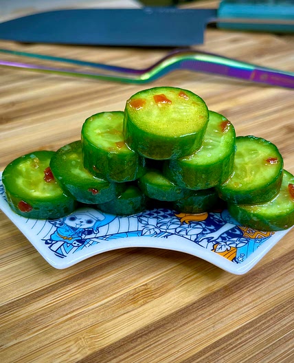 Spicy cucumber salad 