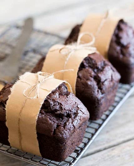 Chocolate zucchini mini loaves